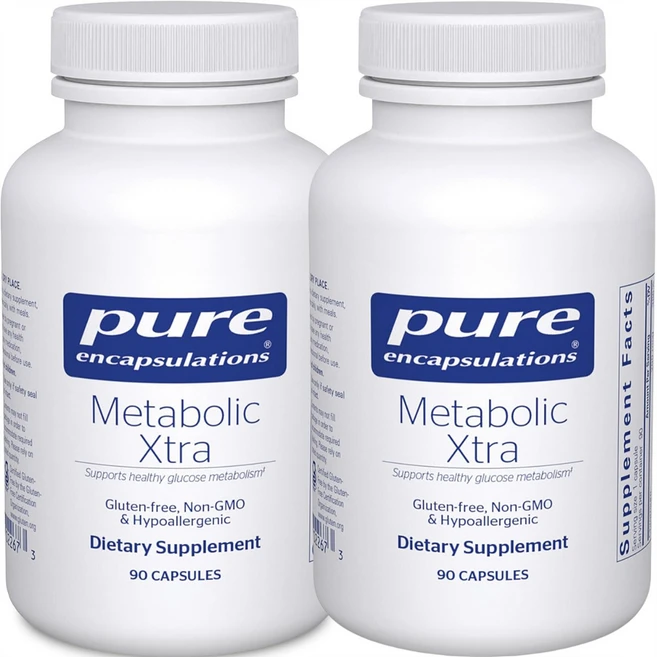 퓨어인캡슐레이션 메타볼릭 엑스트라 캡슐 Pure Encapsulations Metabolic Xtra, 2개, 90정 - 쿠팡
