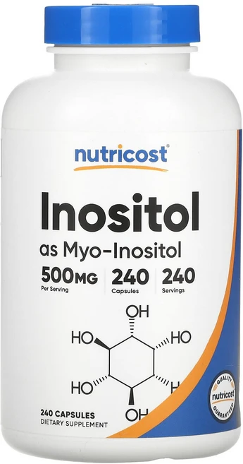 Nutricost 이노시톨(Myo) - 이노시톨 500mg 캡슐 240정, Nutricost이노시톨Myo이노시톨500mg캡슐240, 1개 - 쿠팡