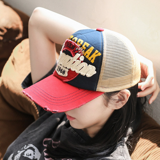 라핑 듀레이션1968 메쉬캡 망사남자 여성 트러커캡 빈티지 메쉬캡 모자