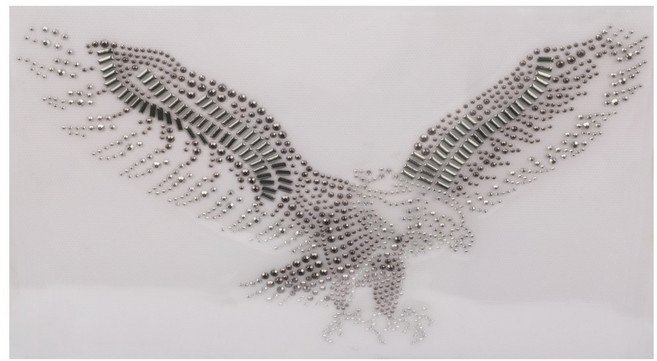 아클라 핫픽스 모티브 디자인 의류부자재 스톤 큐빅 크리스탈_독수리, 독수리, 1개