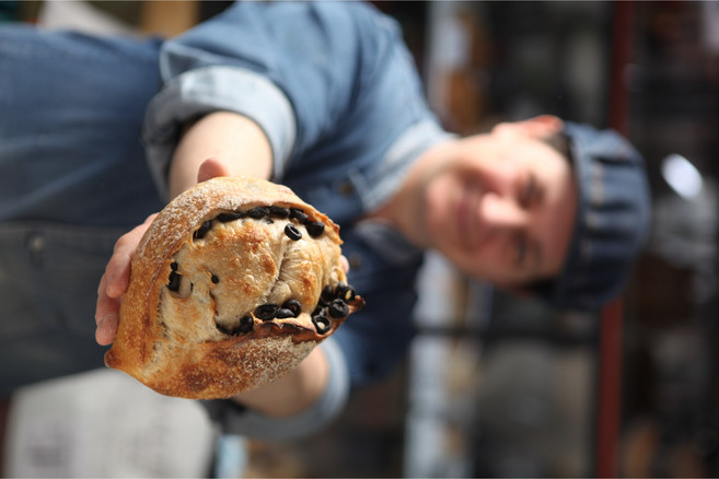 !노커팅![맘베이커리] 프랑스 전통 올리브깜빠뉴 / 올리브캄파뉴 천연발효 /무설탕, 445g, 1개