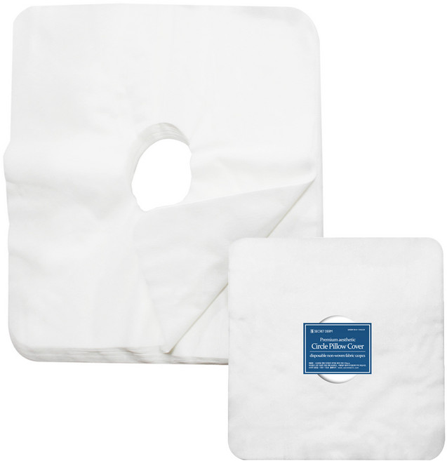 시크릿덤 경락마사지 레이온 일회용 안면 베개커버 120장 에스테틱 업소용, 1개, 흰색