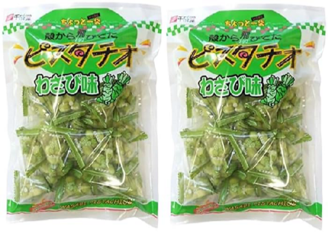쿠로다야 그린 스낵 피스타치오 와사비맛 215g 2개세트, 1세트