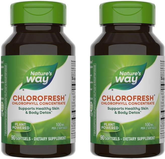 네이쳐스웨이 클로로후레쉬 클로로필 컨센트레이트 소프트젤 캡슐, 2개, 90정
