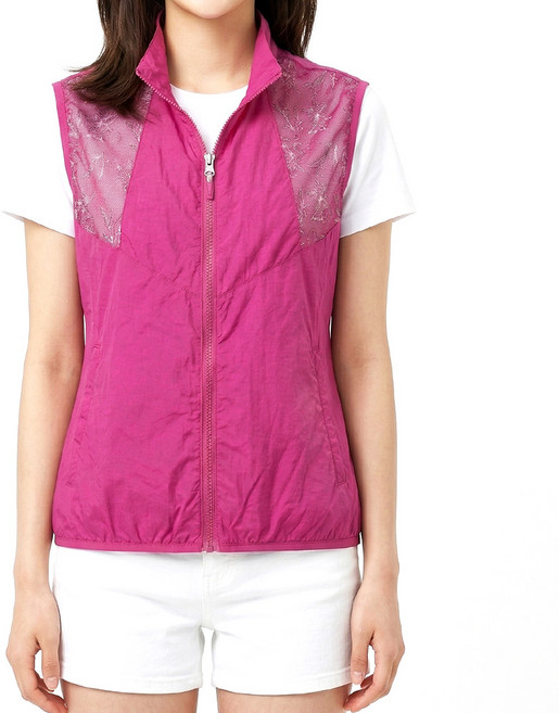 여성 베스트 여름 메쉬 스판 쿨 기능성 얇은조끼