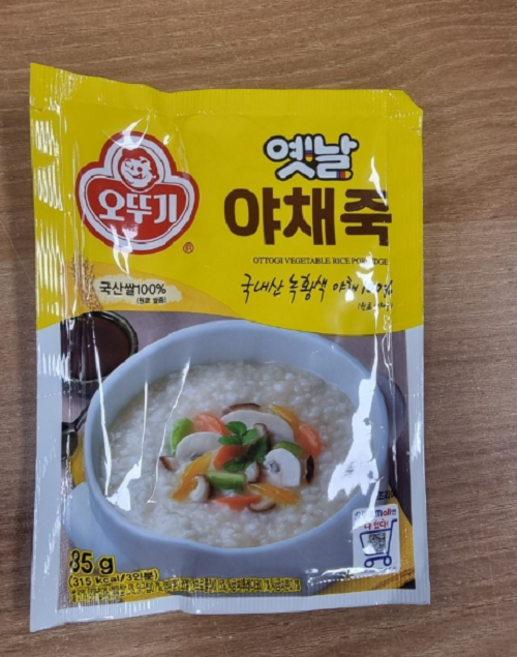 오뚜기 야채죽, 7개, 85g