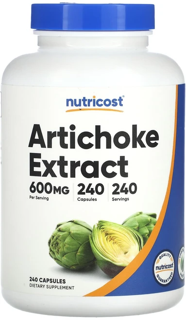Nutricost 아티초크 추출물 600mg 캡슐 240정, Nutricost아티초크추출물600mg캡슐240정, 1개 - 쿠팡
