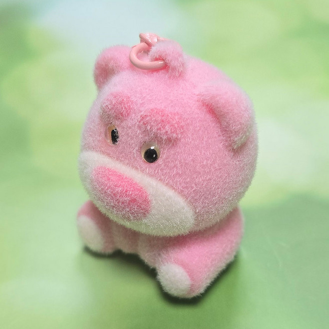 20개 부드러운 털이 있는 실리콘키홀더 핑크색곰인형 인형뽑기도매