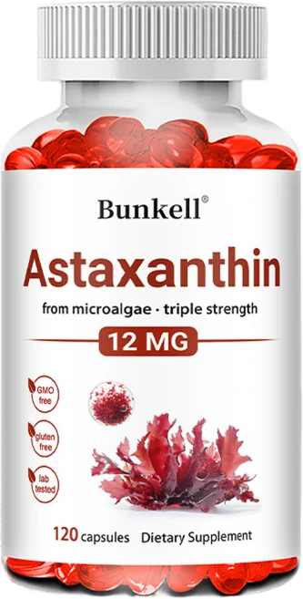 아스타잔틴 12mg – 천연 미세조류 유래 고함량 3배 강도 비건 캡슐 글루텐 프리, 3개, 120회분 - 쿠팡