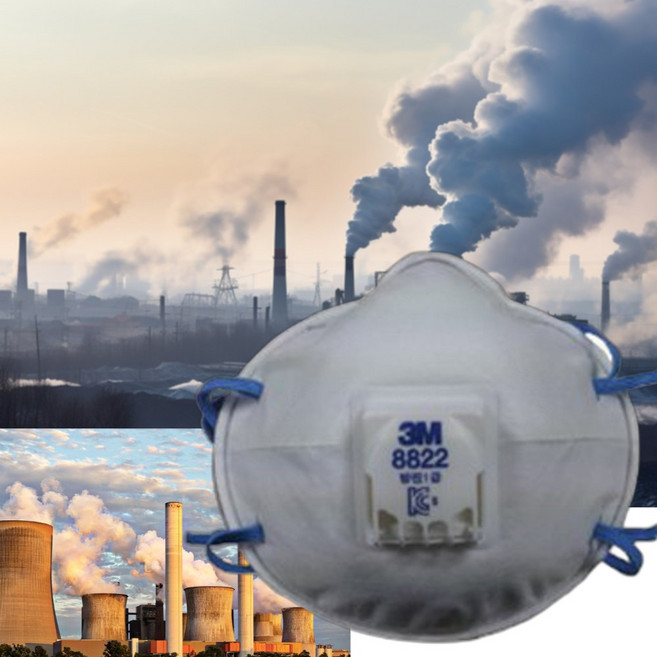 1급 방진 마스크 3m 산업용 방독 작업용 락스 청소용 냄새 마스크, 1개, 흰색