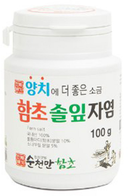 양치에 더 좋은 소금 함초솔잎자염 100g, 1개