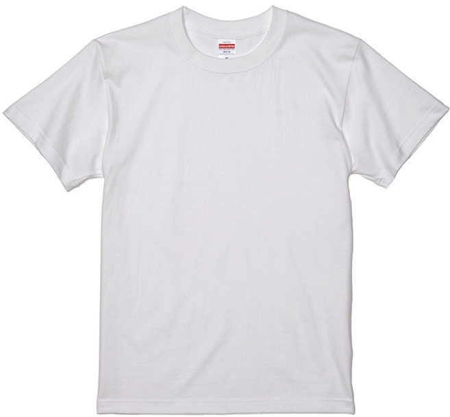 United Athle 日本頂級柔棉圓領素Tee 5.6 oz 5001-01【UA5001】, 白