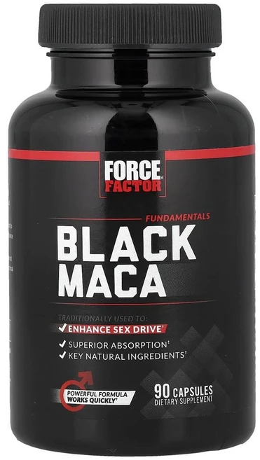 포스 팩터 펀더멘탈 블랙 마카 Force Factor Fundamentals Black Maca 90정, 1개 - 쿠팡
