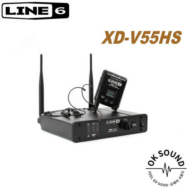 LINE6 XD-V55HS 무선헤드셋마이크 동시12채널 수신거리100M