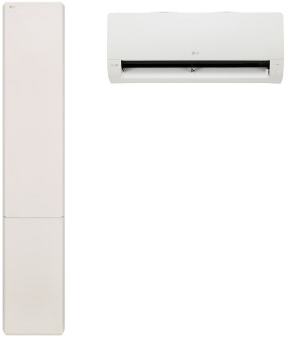 18+6평형 2등급/ FQ18FV3BK2/ LG 휘센 오브제컬렉션 뷰 에어컨 2in1/ 3시리즈 멀티형 에어컨 카밍베이지/ 2025년형/