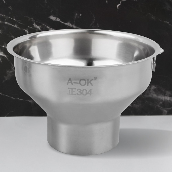 스텐 깔때기 입구넓은 와이드 업소용 김장 젓갈 깔대기, 01 스텐 깔때기 소, 1개