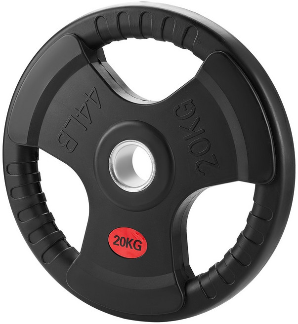 홈짐 헬스 중량 고무 원판 바벨 덤벨 원판 50mm 바벨 플레이트 중량 원판 2.5-25KG, 블랙, 1개, 20kg