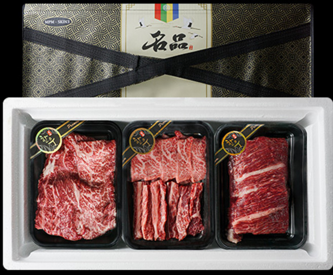 국내산 프리미엄 1+ 한우 선물세트 꽃등심/살치살/등심/안심/채끝/치마/부채 외 구이용 단체, 4.최상 1+등급 [900g] 혼합세트 4호 (3구), 1세트