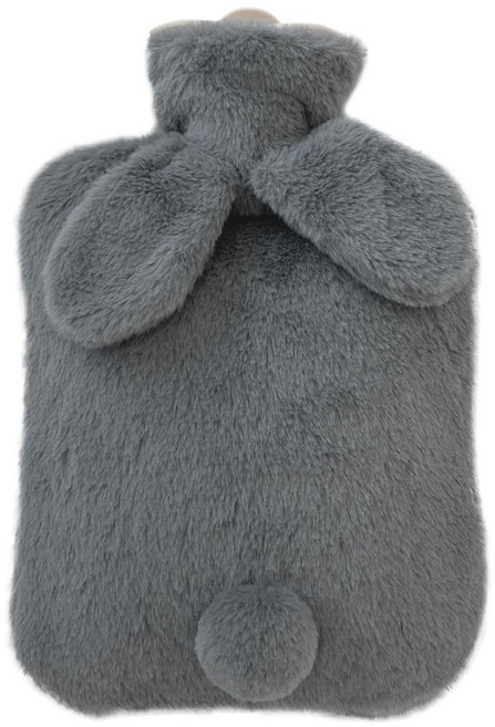 알루이 찜질 핫팩 극세사 보온 물주머니 2L, 1개, 그레이토끼