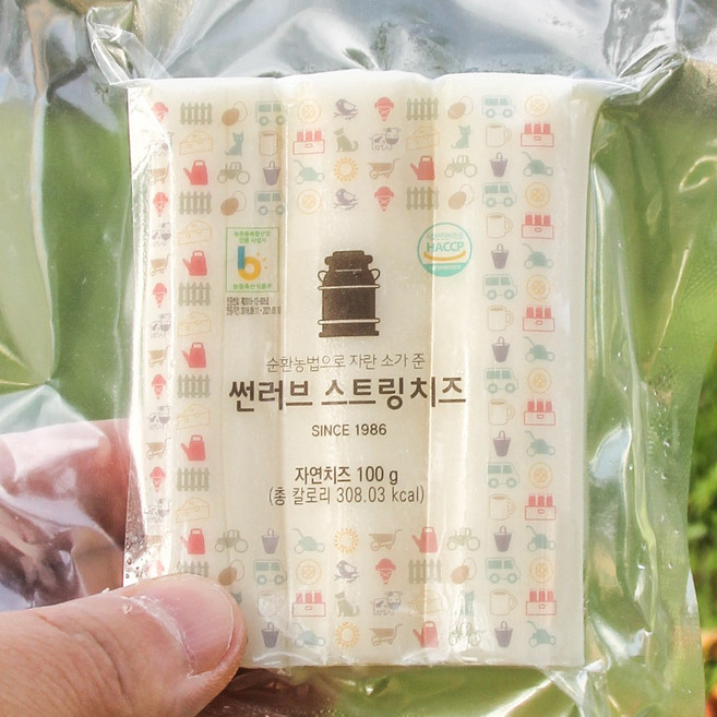 둘러앉은밥상 효덕목장 직접 짠 원유만으로 생 스트링 치즈 100g 2개 구워먹는 할로미 150g 2개, 구워먹는치즈 150g