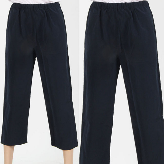 [ UVT702 ] 곤색/남색/칠부/7부/허리고무줄바지/잠옷/검진복하의