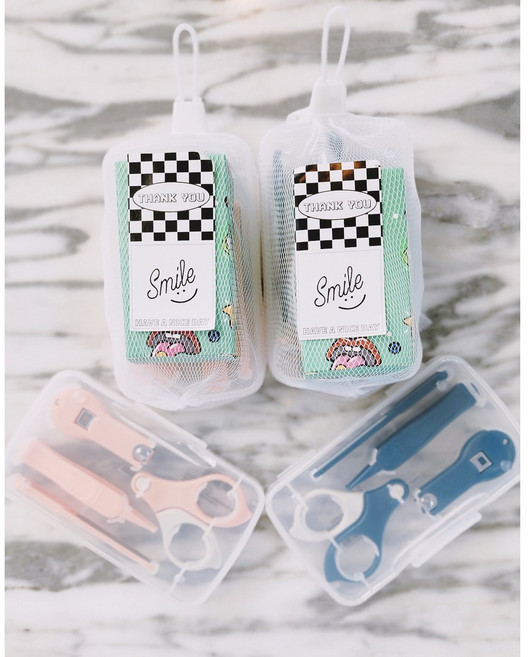 (휴대용 손톱깎이+모기 팔찌 ) 어린이집 유치원 생일 선물 아동 유아 여름 단체 주일 학교 기피, 1세트, 라이트핑크