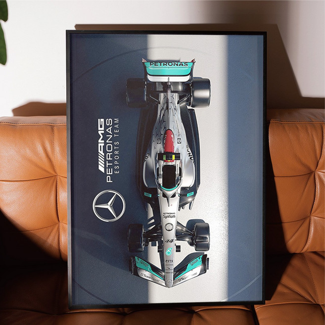 포스터월드 F1 인테리어 자동차 포스터 아이방꾸미기 빈티지 액자 감성 거실 현관 그림 03, A4 사이즈(210x297mm), A4 포스터 + 블랙 액자 결합