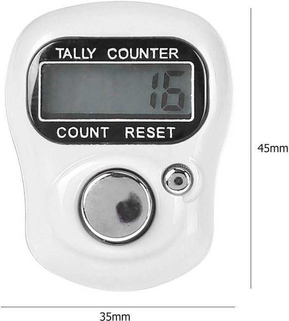 탈리 카운터 링 Tasbeeh Zikr 무슬림 시간 기도 진동 스마트 Iqibla 디지털 알림 Tasbih 반지 전자 묵주, 1개, 1) Mini Counter