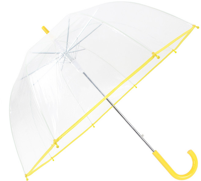 투명 장우산 아치형 돔형우산 비닐우산 노랑손잡이 여성용