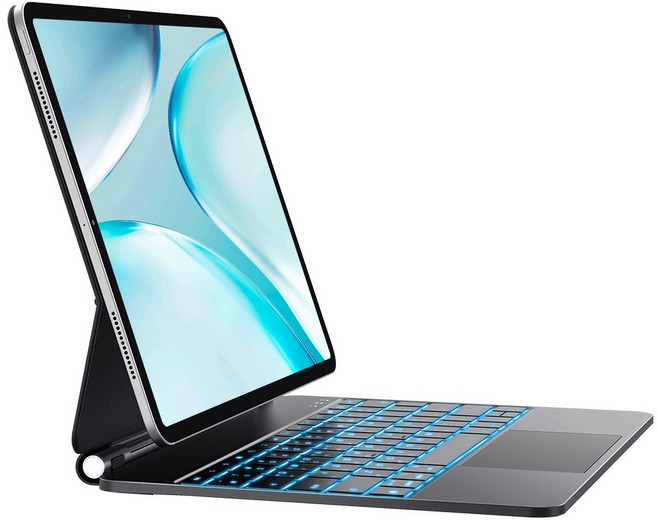 아이패드 에어7/6/5/4세대 프로 1/2/3/4/5/6세대 11/12.9/13인치 10/11세대 호환 매직 키보드 블루투스 한글각인 iPad Air/PRO 케이스나라, 검정색, 1개