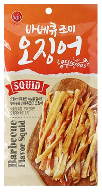 썬푸드 바비큐 조미오징어 30g, 1개