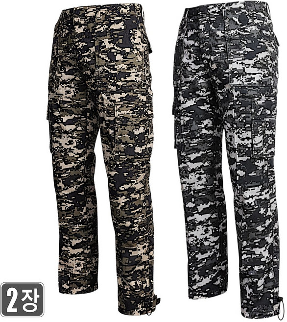 [1+1웨어몬] 여름 밀리터리 면 건빵바지(디지털) WF 작업 아웃도어