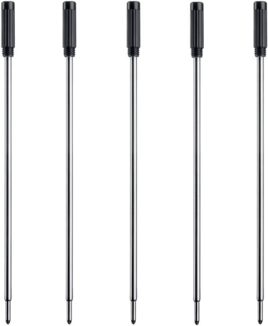 크로마 길이116mm 볼펜심 독일잉크 유성 리필 크로스볼펜등 호환 (5개)
