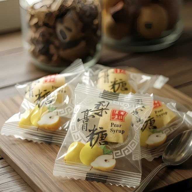 梨膏糖 喉糖 水果糖 蜂梨糖 百草梨膏糖 台灣製造 單顆包裝, 1個, 梨膏糖(藍莓蔓越莓口味)200克