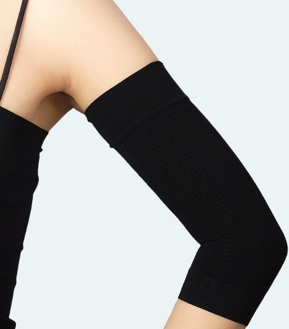 잛은팔토시 골프 암슬리브 운전 자외선차단 반팔토시 문신커버 블랙 22cm