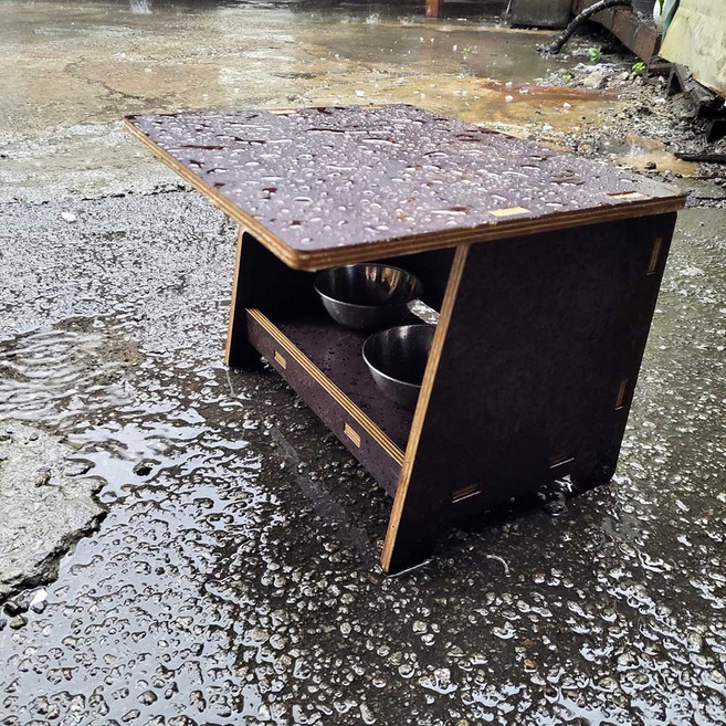 우드플러스 길고양이 급식소 겨울집 여름집 방수합판, 1개