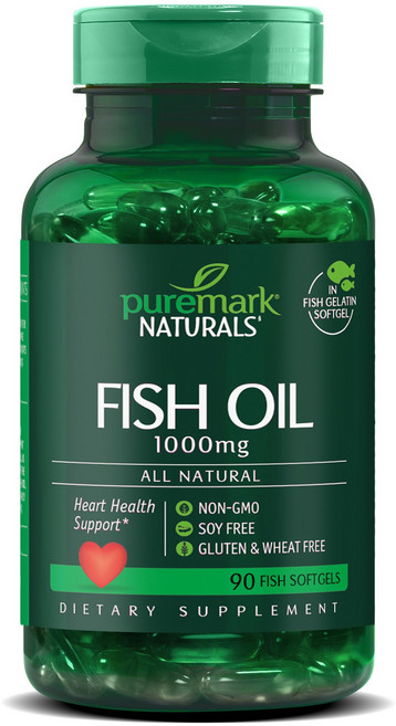 PureMark Naturals 魚油 1000mg 軟膠囊, 1個, 90錠