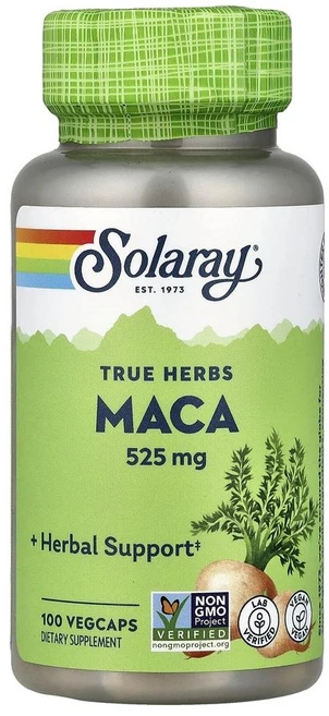 솔라레이 트루 허브 마카 Solaray True Herbs Maca 525 mg 100정, 1개 - 쿠팡