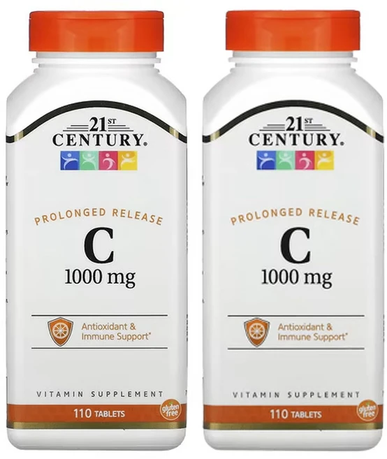 21세기센츄리 비타민 C 지속 방출 1000mg 110정, 2개 - 쿠팡