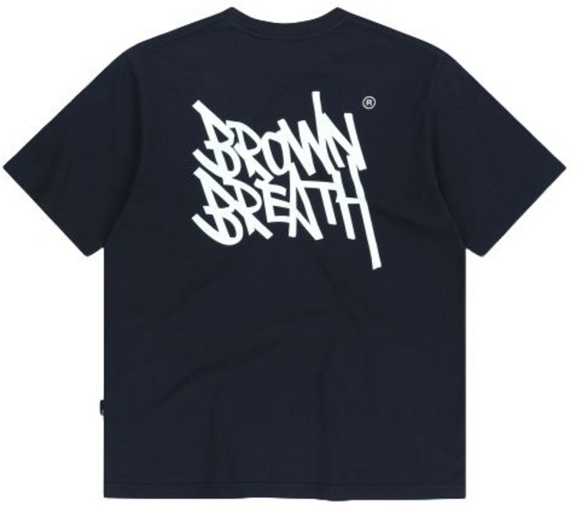 국내매장상품 BROWNBREATH 브라운브레스 반팔티 TAG TEE - NAVY 395714
