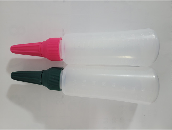 샴푸통 공병 180ml 분홍 녹색 세트 파마약 중화제 이용사 국가고시 자격증 시험용 실기재료, 1개, 분홍 1개 녹색 1개 세트