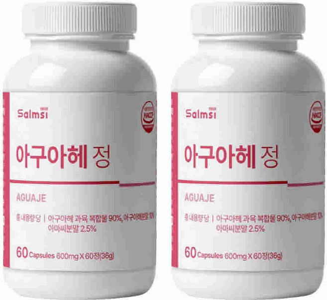 아구아헤 정 열매추출물 고함량 부루이복합물, 2개, 60정