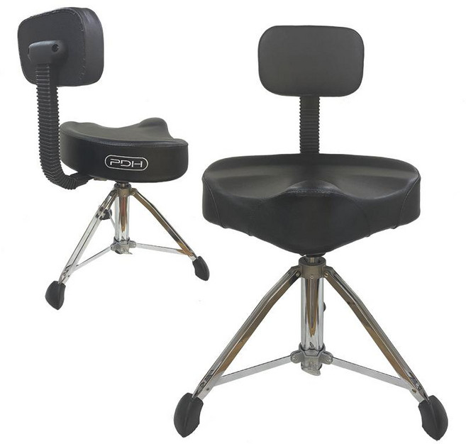 드럼 의자 PDH 오토바이 안장 리프팅 스텝 높이조절 연습용 드러머 공연용, 1개, 블랙 안장형