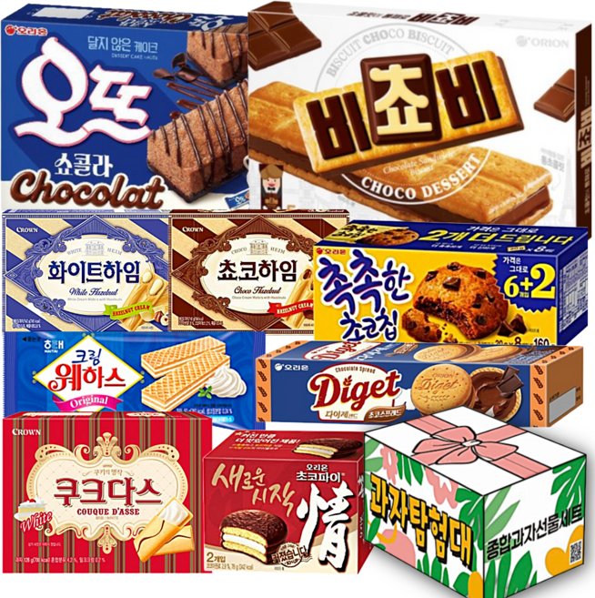 과자탐험대) 사무실 실속 스낵 과자 세트, 1세트, 9종 E세트