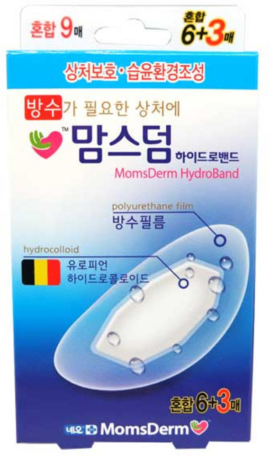 네오 맘스덤 하이드로 방수 밴드 9p, 9개입, 12개