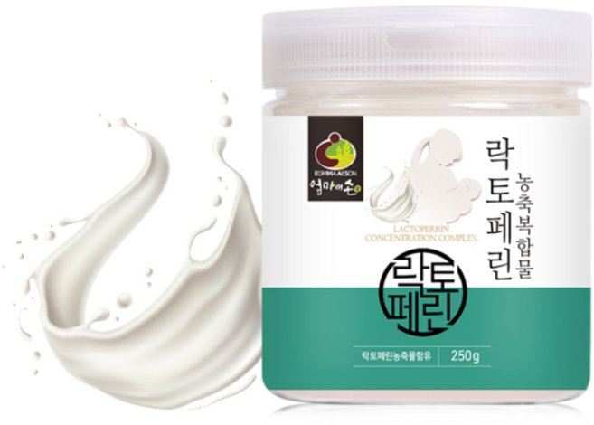 순도높은 프랑스 산 락토페린 농축복합물 유산균 함유 분리유 단백 분말 가루 250g, 1개