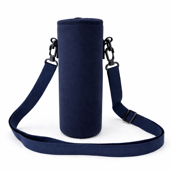 필트라이트 텀블러 파우치 보온병 커버 파우치 여름 운동용 산책용, 네이비, 1개