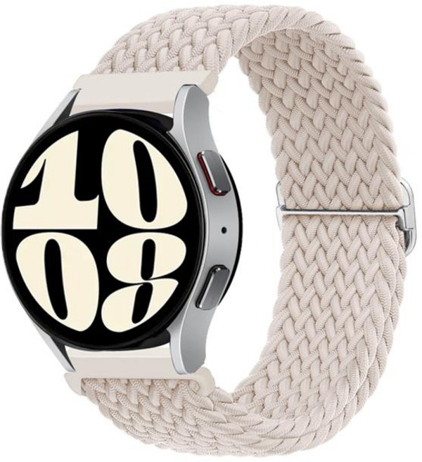 Fegwilde 20mm 22mm 갤럭시워치 버클형 브레이드 스포츠 솔로 루프 스트랩, 별빛