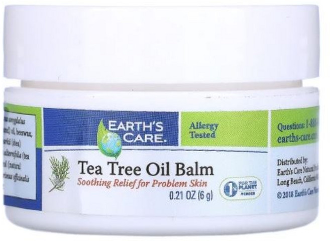 Earth's Care 티트리 오일 밤 3.4g(0.12oz), 3.4g, 1개