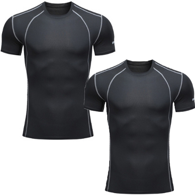 (공인기관 테스트완료) 컴프레션 스포츠 이너웨어 남자 테크핏 언더레이어 반팔 상의